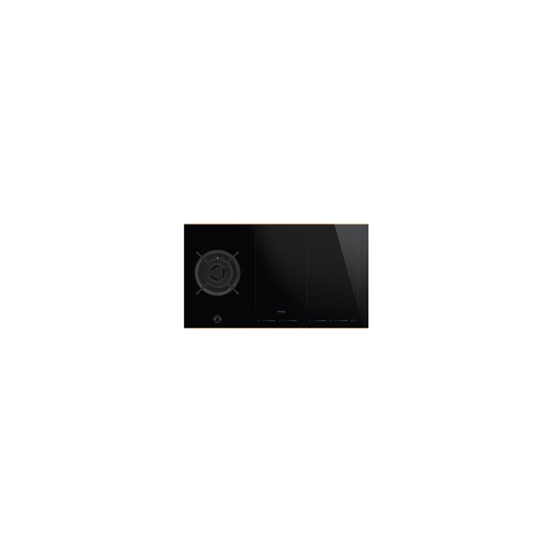 Plaque mixte SMEG PM6912WLDR Plaque mixte SMEG PM6912WLDR