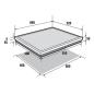Plaque mixte SAUTER SPI6414BM Plaque mixte SAUTER SPI6414BM