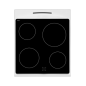 Cuisinière vitrocéramique THOMSON TCC51.4WH BLANC Cuisinière vitrocéramique THOMSON TCC51.4WH BLANC
