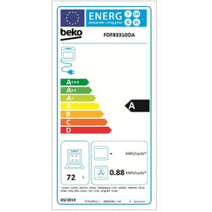 Cuisinière mixte BEKO FDF83310DA DOUBLE FOUR