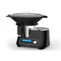 Robot cuiseur MOULINEX CLICKCHEF NOIR + CUISEUR VAPEUR HF456810