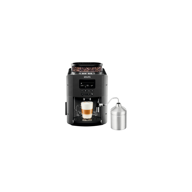 Expresso avec broyeur KRUPS YY4539FD ESSENTIAL GRISE AVEC MOUSSEUR
