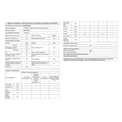 Congélateur armoire DE DIETRICH DFU1781FN - ENCASTRABLE 177CM