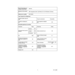 Congélateur bar SIEMENS GI21VADE0 - ENCASTRABLE 88CM