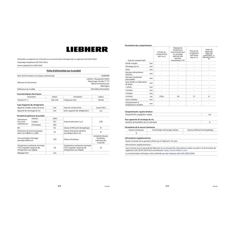 Congélateur armoire LIEBHERR FNB5056-20