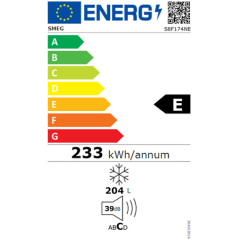Congélateur armoire SMEG ENCASTRABLE - S8F174NE