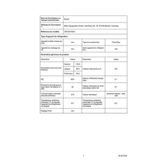 Congélateur armoire BOSCH GSV33VWEV