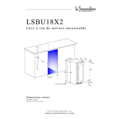 Cave de service LA SOMMELIERE LSBU18X2