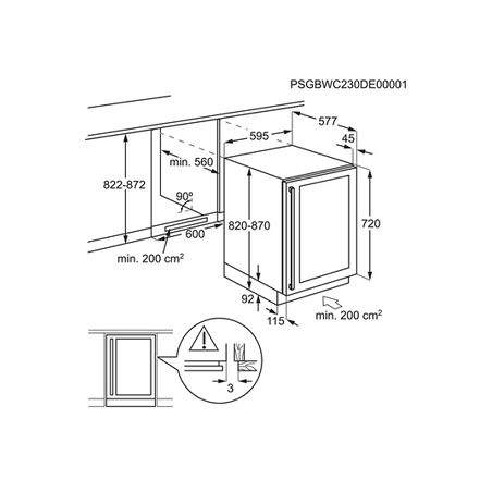 Cave de service ELECTROLUX EWUS052B5B