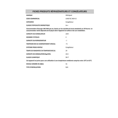 Congélateur armoire WHIRLPOOL UW8F2CXBIN2