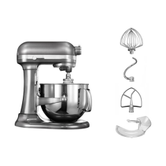 Robot pâtissier KITCHENAID ARTISAN GRIS ETAIN 6,9L - 5KSM7580XEMS