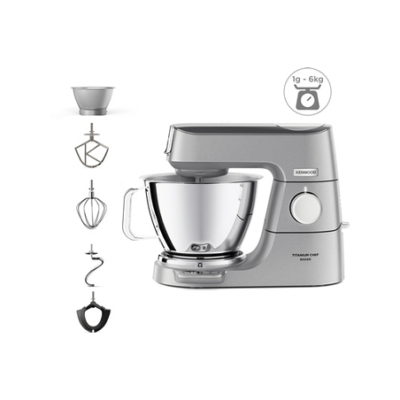Robot pâtissier KENWOOD TITANIUM CHEF BAKER KVC85.009SI SILVER