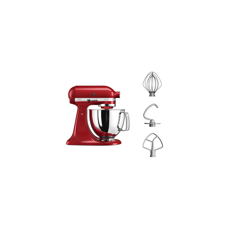 Robot pâtissier KITCHENAID ARTISAN ROUGE EMPIRE 4,8L- 5KSM125EER Robot pâtissier KITCHENAID ARTISAN ROUGE EMPIRE 4,8L- 5KSM125EER