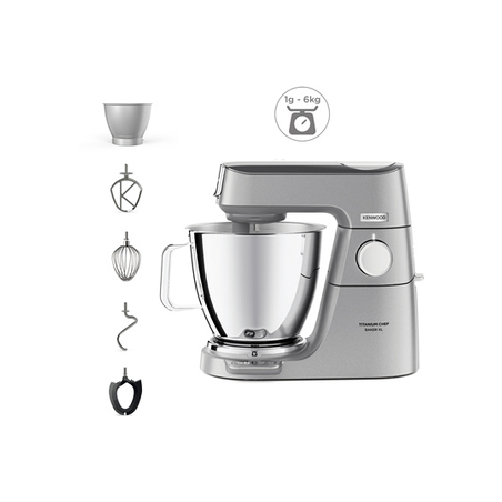 Robot pâtissier KENWOOD TITANIUM CHEF BAKER XL KVL85.009SI SILVER