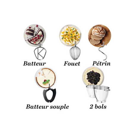 Robot pâtissier KENWOOD TITANIUM CHEF PATISSIER XL KWL90.009SI SILVER