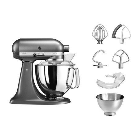 Robot pâtissier KITCHENAID ARTISAN GRIS ETAIN 4,8L- 5KSM175PSEMS