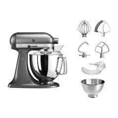 Robot pâtissier KITCHENAID ARTISAN GRIS ETAIN 4,8L- 5KSM175PSEMS