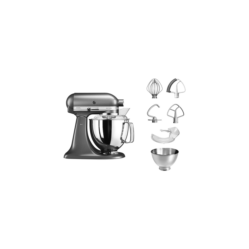 Robot pâtissier KITCHENAID ARTISAN GRIS ETAIN 4,8L- 5KSM175PSEMS