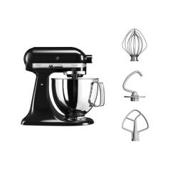 Robot pâtissier KITCHENAID ARTISAN NOIR ONYX 4,8L- 5KSM125EOB