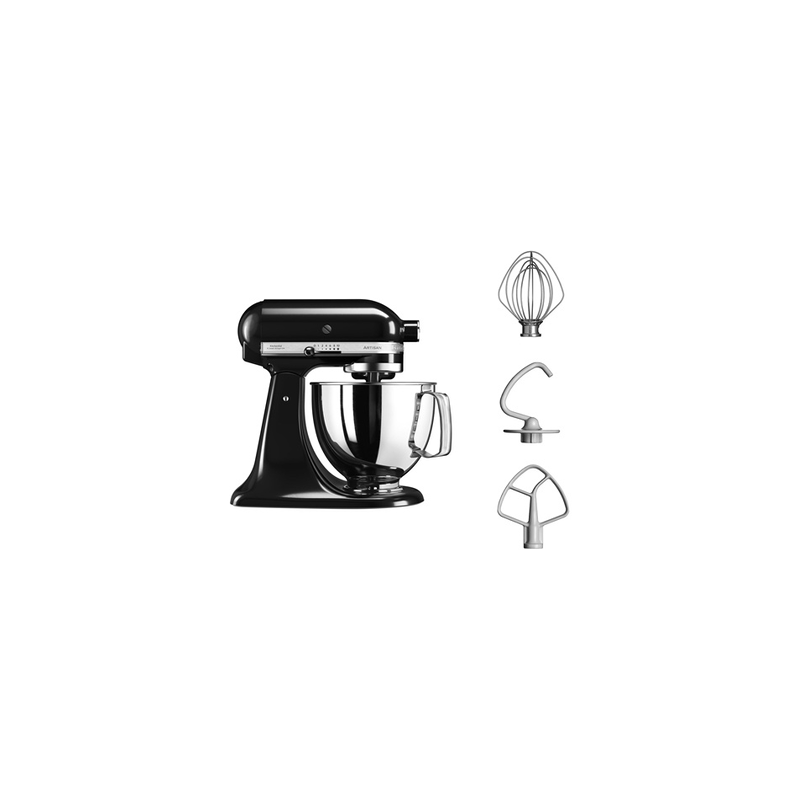 Robot pâtissier KITCHENAID ARTISAN NOIR ONYX 4,8L- 5KSM125EOB Robot pâtissier KITCHENAID ARTISAN NOIR ONYX 4,8L- 5KSM125EOB