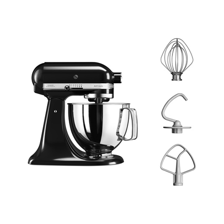Robot pâtissier KITCHENAID ARTISAN NOIR ONYX 4,8L- 5KSM125EOB