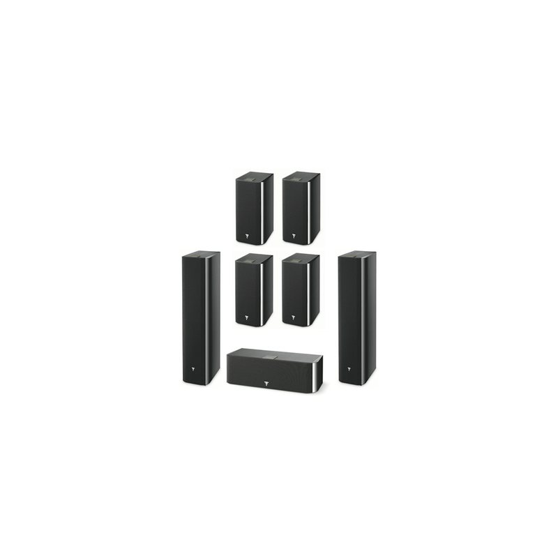 Pack enceintes Home Cinéma FOCAL PACK 7.0 CHORUS 726 BLACK STYLE