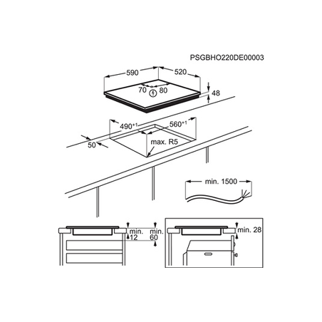 Plaque induction ELECTROLUX DIB60320CK