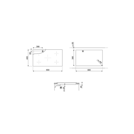 Plaque induction SMEG SIH7933B