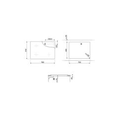 Plaque induction SMEG SI1F7845B