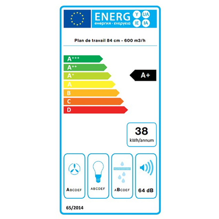 Plaque induction FALMEC PLAQUE ASPIRANTE FALMEC QUANTUM EASY 84CM