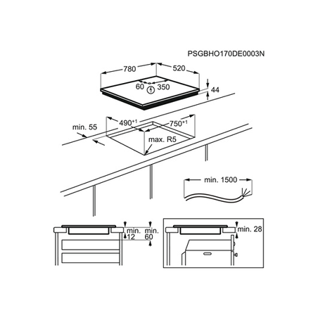 Plaque induction AEG IKE86683FB