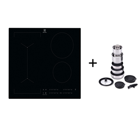 Plaque induction ELECTROLUX LIV63443C + SET CASSEROLERIE
