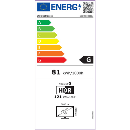 TV LED LG 55UR81 55'' 4K UHD SMART TV 139CM 2023