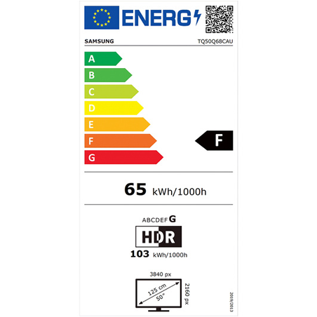 TV LED SAMSUNG TQ50Q68C QLED 125CM 2023