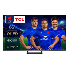 TV LED TCL QLED 65C735 65'''' 4K ULTRA HD 144 HZ AVEC GOOGLE TV ET GAME MASTER PRO