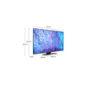 TV LED SAMSUNG TQ50Q80C 100HZ QLED 125CM 2023