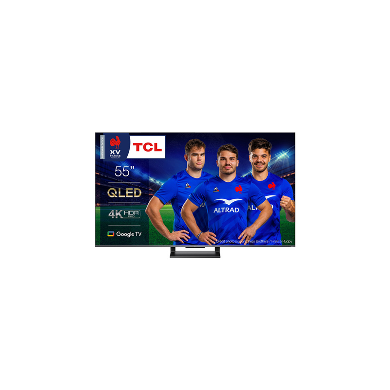 TV LED TCL QLED 55C735 139.7 CM 4K ULTRA HD 144 HZ AVEC GOOGLE TV ET GAME MASTER PRO