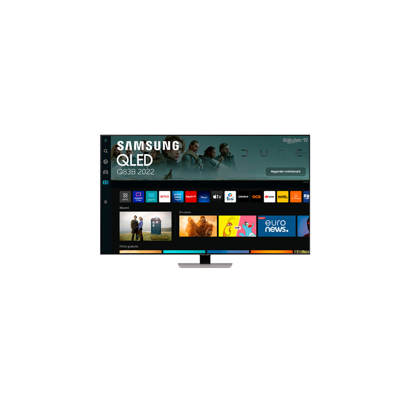 TV LED SAMSUNG QLED 65'' QE65Q83B 4K UHD ARGENT TV LED SAMSUNG QLED 65'' QE65Q83B 4K UHD ARGENT