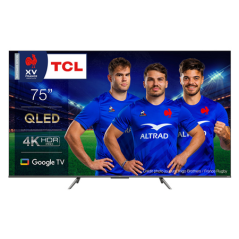 TV LED TCL QLED 75C635 190 CM 4K GOOGLE TV HDMI 2.1 SON ONKYO DOLBY ATMOS