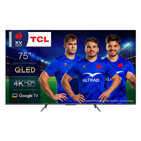 TV LED TCL QLED 75C635 190 CM 4K GOOGLE TV HDMI 2.1 SON ONKYO DOLBY ATMOS