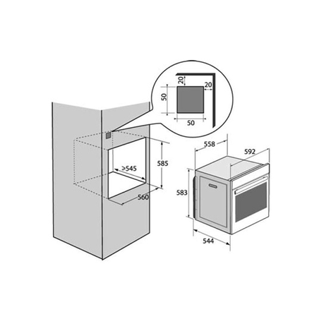 Four DE DIETRICH DOP8360W