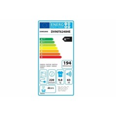 Sèche-linge SAMSUNG SÈCHE-LINGE POMPE À CHALEUR AVEC CONDENSEUR 60CM 9KG DV90T6240HE