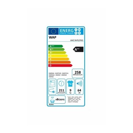 Sèche-linge WHIRLPOOL SÈCHE-LINGE POMPE À CHALEUR AVEC CONDENSEUR 60CM 9KG A++ SILVER - AWZ9HPS