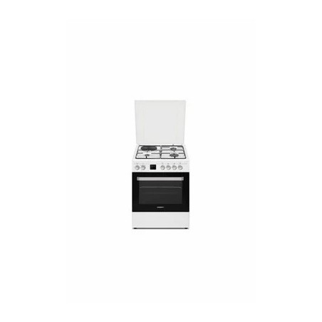 Cuisinière mixte ROSIERES RGE660CMW/E - CUISINIÈRE - POSE LIBRE - LARGEUR : 59.8 CM - PROFONDEUR : 61 CM - HAUTEUR : 93.6 CM