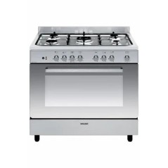 Cuisinière mixte GLEM GE960CBIX2 - CUISINIÈRE - POSE LIBRE - LARGEUR : 90 CM - PROFONDEUR : 60 CM - HAUTEUR : 91 CM
