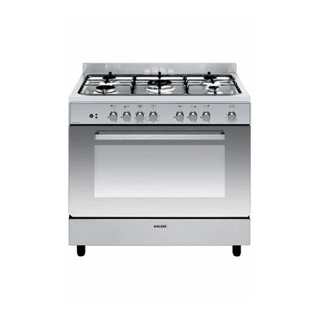 Cuisinière mixte GLEM GE960CBIX2 - CUISINIÈRE - POSE LIBRE - LARGEUR : 90 CM - PROFONDEUR : 60 CM - HAUTEUR : 91 CM