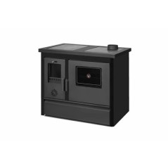 Cuisinière mixte SANNOVER CUISINIÈRE BOIS AVEC FOUR CHAUFFAGE SEUL TAMARA 12 KW NOIR