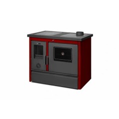 Cuisinière mixte SANNOVER CUISINIÈRE BOIS AVEC FOUR CHAUFFAGE SEUL TAMARA 12 KW BORDEAUX
