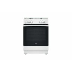 Cuisinière mixte INDESIT CUISINIÈRE MIXTE IS67M5KCW/FR 73L 4 FOYERS ASSISTÉ PAR VENTILATEUR MULTIFONCTION