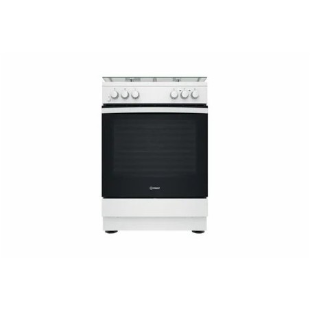 Cuisinière mixte INDESIT CUISINIÈRE MIXTE IS67M5KCW/FR 73L 4 FOYERS ASSISTÉ PAR VENTILATEUR MULTIFONCTION